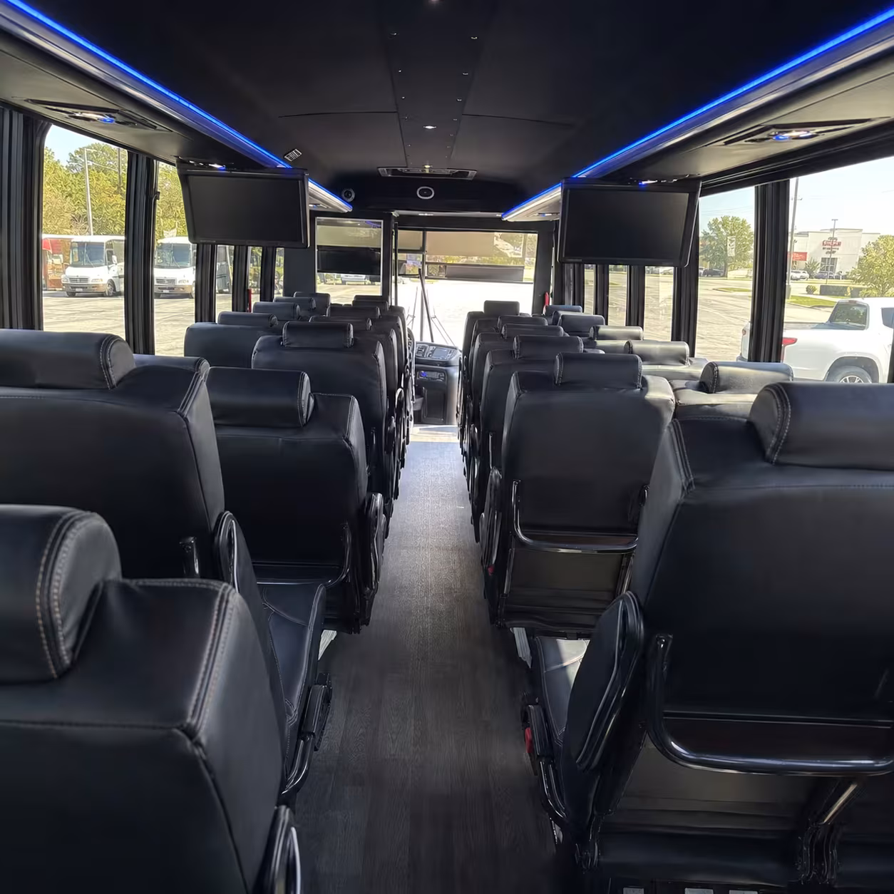 28 passenger minibus interior