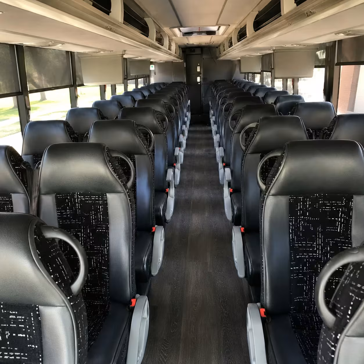 greenville charter bus interior