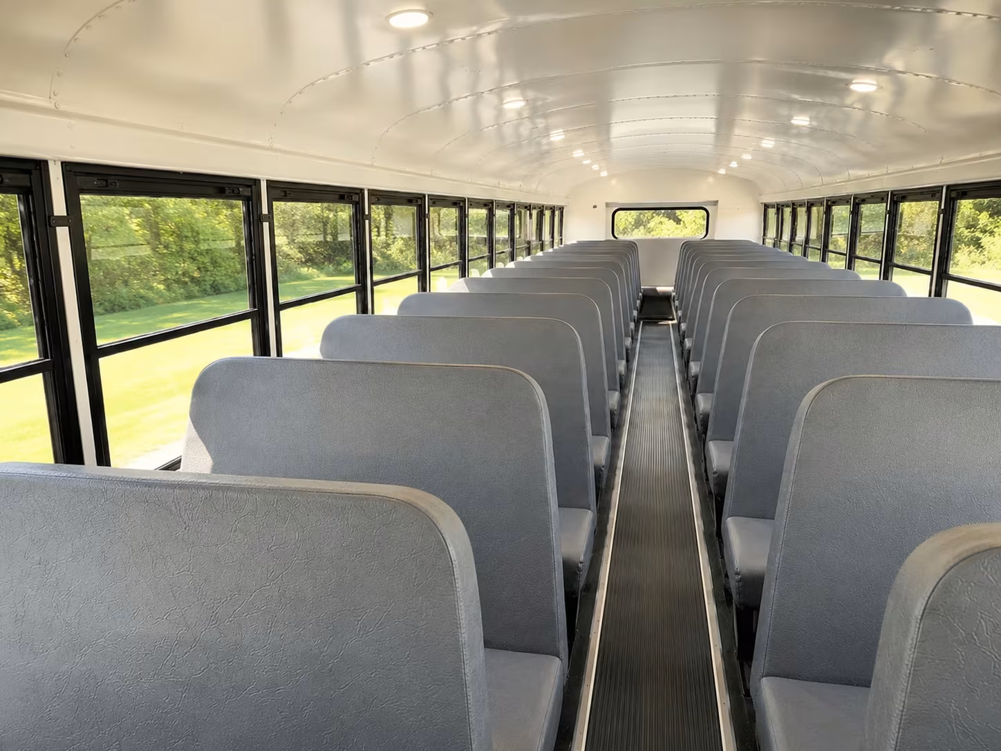 school bus inside