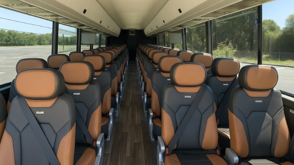 50 passenger charter bus interior greenville