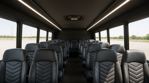 greenville 28 passenger minibus inside