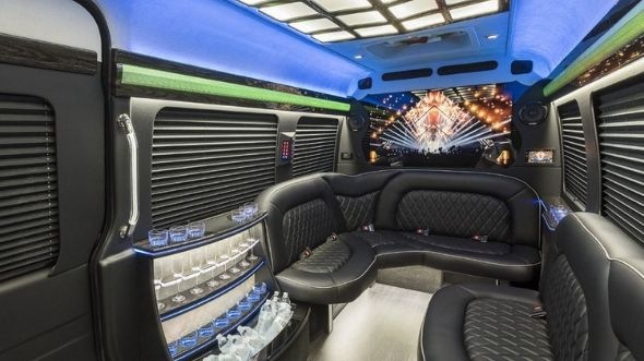 greenville sprinter limo rental inside