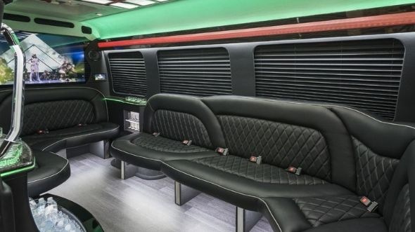sprinter limo rental interior greenville